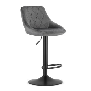 Барний стілець LEOBERT KAST Grey (Aksamit) - Інтернет-магазин спільних покупок ToGether