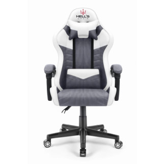 Комп'ютерне крісло Hell's Chair HC-1004 White-Grey - Інтернет-магазин спільних покупок ToGether