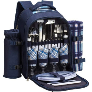 Набір для пікніка на 4 особи з ковдрою в рюкзаку Eon Cool Bag - Інтернет-магазин спільних покупок ToGether
