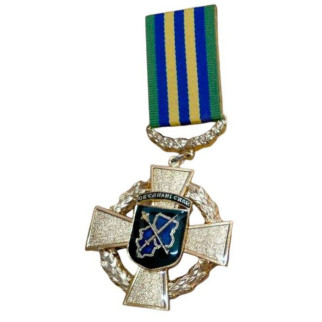Медаль Mine Козацький Хрест Об'єднаних сил 2-го ступеня з бланком 50х53х1,5 мм Золотистий (hub_bckqub) - Інтернет-магазин спільних покупок ToGether