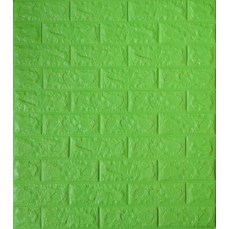 Самоклеюча декоративна 3D панель Loft-Expert цегла зелена трава 700x770x5 мм - Інтернет-магазин спільних покупок ToGether