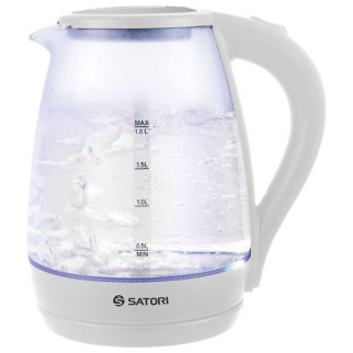 Чайник електричний скляний 1.8 л Satori SGK-4105-WT White - Інтернет-магазин спільних покупок ToGether