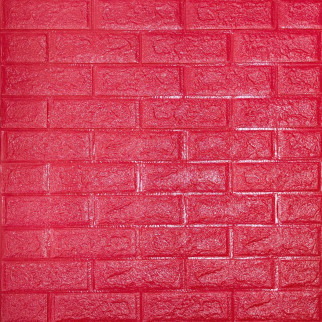 Самоклеюча 3D панель Sticker Wall SW-00001364 Червона 700х770х3мм - Інтернет-магазин спільних покупок ToGether