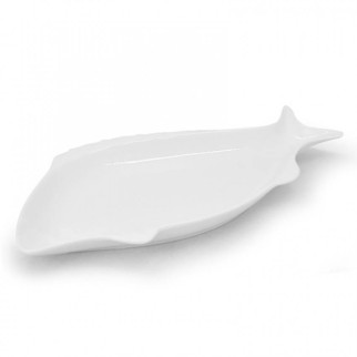 Блюдо Рибка Stenson 30,5*15*3 см біле MC3648-12 - Інтернет-магазин спільних покупок ToGether