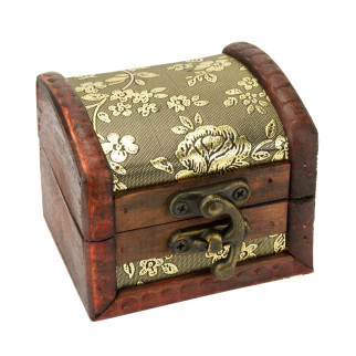 Скринька в колоніальному стилі Guardar 7.9х7,3х6 см Коричневий Золотистий (27371) - Інтернет-магазин спільних покупок ToGether