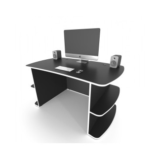 Геймерський стіл ZEUS Floki чорний/білий - Інтернет-магазин спільних покупок ToGether