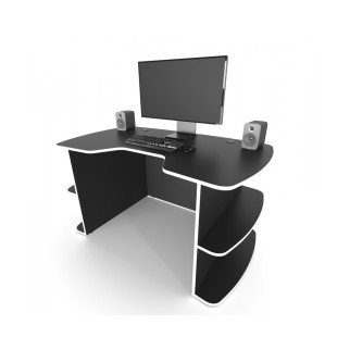 Геймерський стіл ZEUS™ Flok2 чорний/білий - Інтернет-магазин спільних покупок ToGether