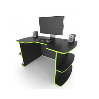 Геймерський стіл ZEUS™ Flok2 чорний/зелений - Інтернет-магазин спільних покупок ToGether