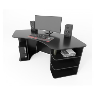 Геймерський ігровий стіл COMFY-HOME Karbid чорний - Інтернет-магазин спільних покупок ToGether