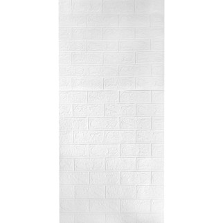 Самоклеюча декоративна 3D панель 3D Loft Під білу матову цеглу в рулоні 3080x700x3 мм - Інтернет-магазин спільних покупок ToGether