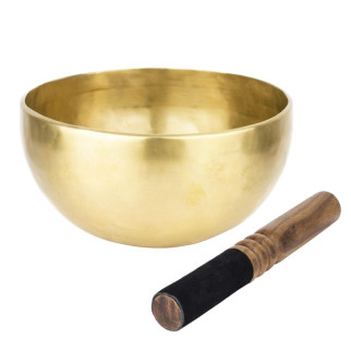 Тибетська співоча чаша Singing bowl Ручна холодна ковка 18,3/18,3/9,6 см Бронза матова (27401) - Інтернет-магазин спільних покупок ToGether