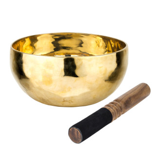 Співоча чаша Тибетська Singing bowl Ручна холодна ковка 17,7/17,7/9,4 см Бронза полірована (27394) - Інтернет-магазин спільних покупок ToGether