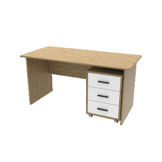 Офісний стіл Doros Т3 Тахо / Білий 120х60х78 (513004) - Інтернет-магазин спільних покупок ToGether