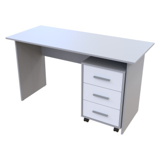 Офісний стіл Doros Т3 Сірий / Білий 120х60х78 (513001) - Інтернет-магазин спільних покупок ToGether
