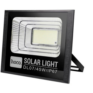 Прожектор з сонячною батареєю та пультом HOCO DL07 Black - Інтернет-магазин спільних покупок ToGether
