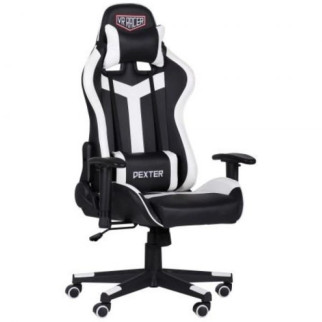 Геймерське крісло AMF VR Racer Dexter Laser чорний/білий - Інтернет-магазин спільних покупок ToGether