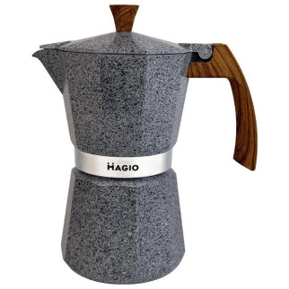 Алюмінієва гейзерна кавоварка 300 мл MAGIO MG-1011 Grey - Інтернет-магазин спільних покупок ToGether