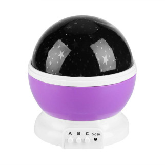 Лампа на батарейках та USB шнуром Проектор-нічник "Зоряне небо" Star master S-001/8111 фіолетовий - Інтернет-магазин спільних покупок ToGether
