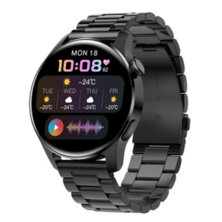 Розумний годинник Uwatch Blizar i29 Black Metal - Інтернет-магазин спільних покупок ToGether