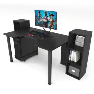 Геймерський стіл ZEUS-Game™ GAMER-5 чорний - Інтернет-магазин спільних покупок ToGether