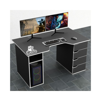 Геймерський стіл Rasin RS-1 чорний/білий - Інтернет-магазин спільних покупок ToGether