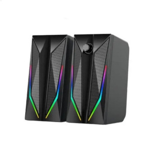 Комп'ютерні колонки MUSIC DJ M-110A 8865 з RGB підсвіткою Black - Інтернет-магазин спільних покупок ToGether