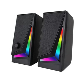 Комп'ютерні колонки MUSIC DJ MJ-100A 8864 з RGB підсвіткою Black - Інтернет-магазин спільних покупок ToGether