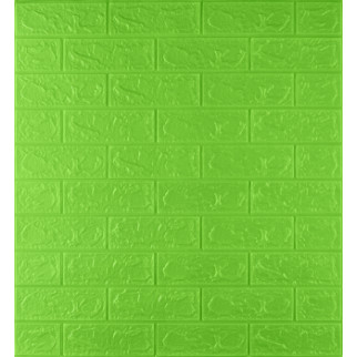 Самоклеюча декоративна 3D панель 3D Loft під зелену цеглу в рулоні 3080x700x3 мм - Інтернет-магазин спільних покупок ToGether