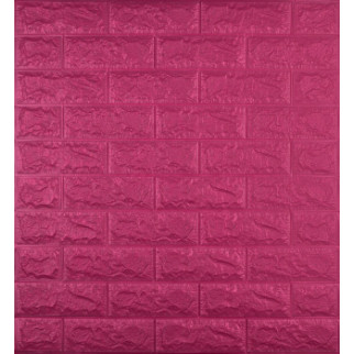 Самоклеюча декоративна 3D панель Loft Expert 6-7 Під темно-рожеву цеглу 700x770x7 мм - Інтернет-магазин спільних покупок ToGether