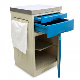 Приліжковий стіл-тумба MED1 блакитний (стандартний) (MED1-TU-02) - Інтернет-магазин спільних покупок ToGether