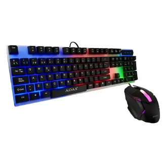 Ігрова клавіатура з підсвічуванням LED GAMING KEYBOARD + Миша Linmony M-350 (2087381050) - Інтернет-магазин спільних покупок ToGether