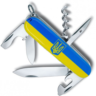 Складаний ніж Victorinox Spartan Ukraine Герб на прапорі (1.3603.3_T3040p) - Інтернет-магазин спільних покупок ToGether
