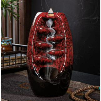 Керамічна підставка для пахощів з 120 конусами + 30 ароматичних паличок Backflow червоний - Інтернет-магазин спільних покупок ToGether