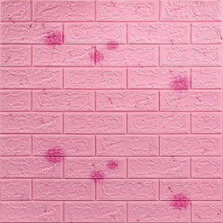 Декоративна 3D панель самоклейка під світло-рожеву цеглу Кульбаби 700x770x5мм (022) Sticker Wall SW-00000023 - Інтернет-магазин спільних покупок ToGether