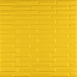 3D панель самоклеюча кладка жовта 700х770х7мм (037) Sticker Wall SW-00000302 - Інтернет-магазин спільних покупок ToGether