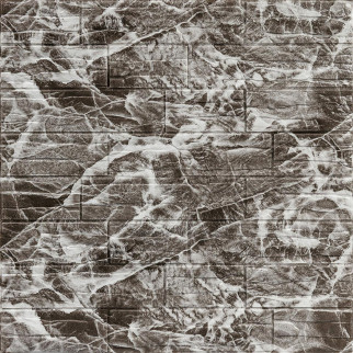 Самоклеюча декоративна 3D панель камінь Сірий рваний цегла 700х770х5мм (158) Sticker Wall SW-00000487 - Інтернет-магазин спільних покупок ToGether
