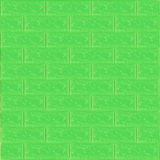 3D панель самоклеюча цегла Зелена 700x770x3мм (013-3) Sticker Wall SW-00000639 - Інтернет-магазин спільних покупок ToGether