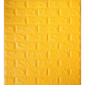 Самоклеюча декоративна панель жовта цегла Loft Expert 700x770x5 мм - Інтернет-магазин спільних покупок ToGether
