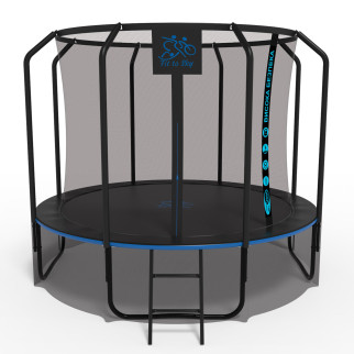 Батут дитячий FitToSky 312 см Premium Black з сіткою та сходами - Інтернет-магазин спільних покупок ToGether