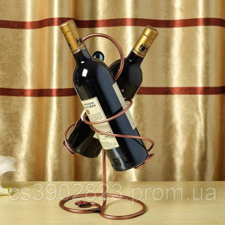Металева підставка для пляшки вина з завитками - Інтернет-магазин спільних покупок ToGether