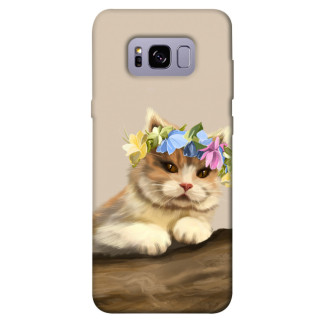 Чохол itsPrint Cat in flowers для Samsung G955 Galaxy S8 Plus - Інтернет-магазин спільних покупок ToGether