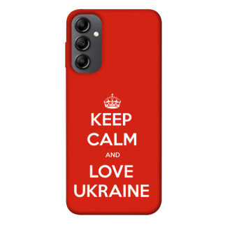 Чохол itsPrint Keep calm and love Ukraine для Samsung Galaxy A14 4G/5G - Інтернет-магазин спільних покупок ToGether