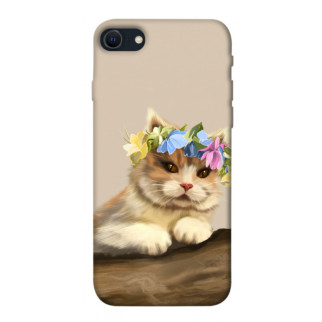Чохол itsPrint Cat in flowers для Apple iPhone SE (2020) - Інтернет-магазин спільних покупок ToGether