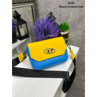 Жовто-блакитний – логотип — стильний та елегантний клатч під клапаном, добре тримає форму (0528) - Інтернет-магазин спільних покупок ToGether