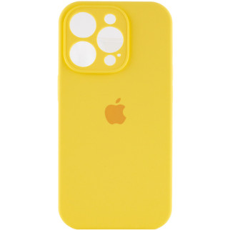 Чохол Silicone Case Full Camera Protective (AA) для Apple iPhone 15 Pro (6.1") Жовтий / Yellow / PVH - Інтернет-магазин спільних покупок ToGether