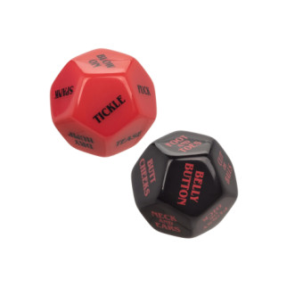 Гральні секс-кубики для пари CalExotic Roll Play-Naughty Dice Set, червоно-чорні - Інтернет-магазин спільних покупок ToGether