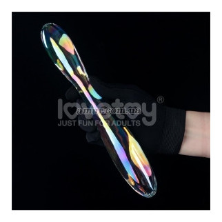 Скляний дилдо Twilight Gleam Glass Dildo Double, світиться в темряві - Інтернет-магазин спільних покупок ToGether