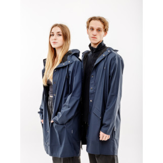 Чоловіча Куртка Rains Long Jacket Синій M-L (7d1202-Blue M-L) - Інтернет-магазин спільних покупок ToGether