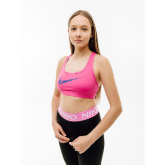 Жіночий Топ Nike W NK SWSH LS HBR BRA Рожевий L (7dFN2898-605 L) - Інтернет-магазин спільних покупок ToGether