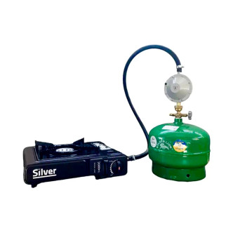 Газова плита туристична з адаптером + Балон 5л + редуктор зі шлангом + пальник на балон у подарунок - Інтернет-магазин спільних покупок ToGether